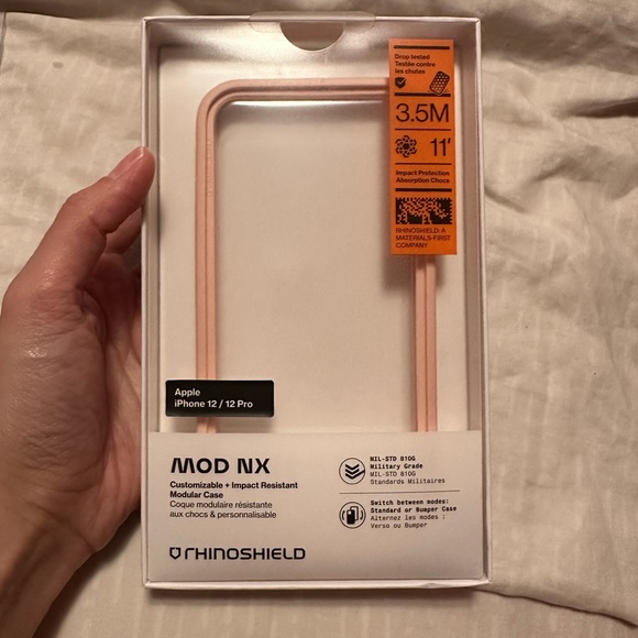 Rhinoshield Mod NX in pink, backplates in Himalayan Pink / Sand of the Hourglass - Picture 3 of 5